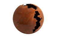 PEN SPHERE CRAQUELEE METAL ROUILLE D30 PEN SPHERE CRAQUELEE METAL ROUILLE D30