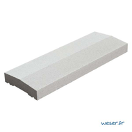 WESER CHAPERON 2 PENTES CLASSIQUE BLANC CASSE 49X18X4.0/4.8 (60)