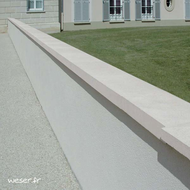 WESER CHAPERON DE MUR OPTIPOSE 1 PENTE BLANC CASSE 49X28X4.0/6.4 (60)