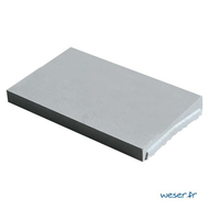 WESER CHAPERON DE MUR OPTIPOSE 1 PENTE GRIS 49X28X4.0/6.0 (60)