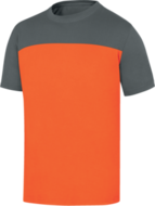 DELTA+ TEE SHIRT GENOA GRIS ORANGE TAILLE L