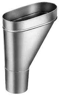 ZINC JAMBON CUVETTE BRANCHEMENT 80 10/CA RTON