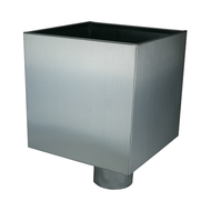 ZINC BOITE A EAU 20X20 D80 ZINC NAT ZINC BOITE A EAU 20X20 D80 ZINC NAT